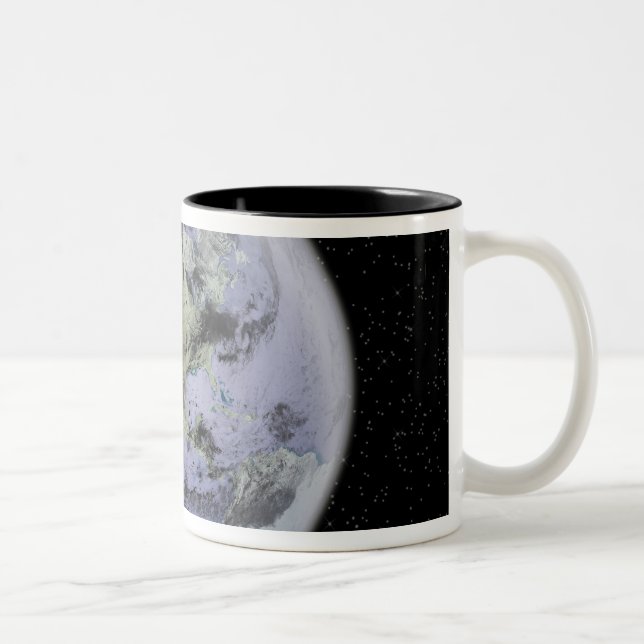 Digitally enhanced image of the Full Earth Two-Tone Coffee Mug (Right)