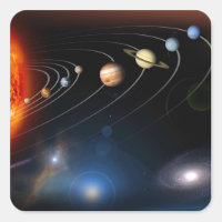 Digitally generated image of our solar system