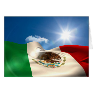 Digitally Generated Mexico Flag Rippling