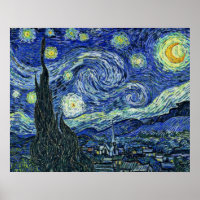 Digitally Modified Starry Night Van Gogh blurred