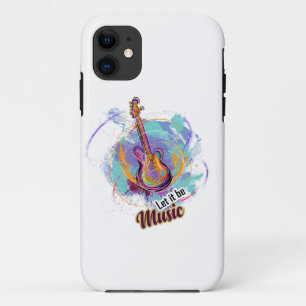 Digitally painted Guitar Design iPhone 11 Case