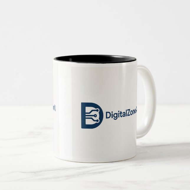 DigitalZoneAi Two-Tone Coffee Mug (Front Right)