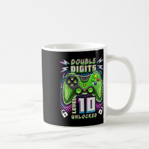 Digits Level 10 Unlocked Video Game 10th Birthday Coffee Mug