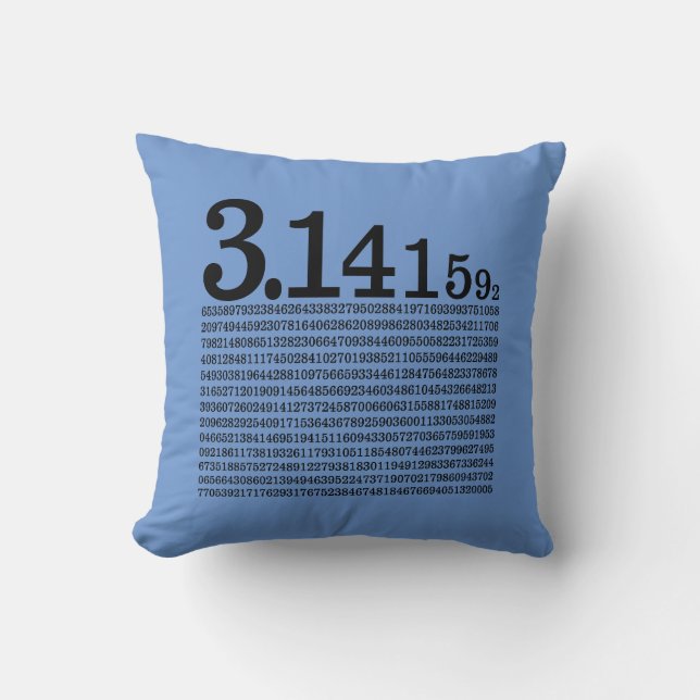 Digits of Pi Cushion (Front)