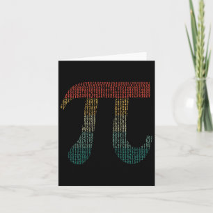 Digits Of Pi In Source Code Numbers Pi Day 3.14159 Card