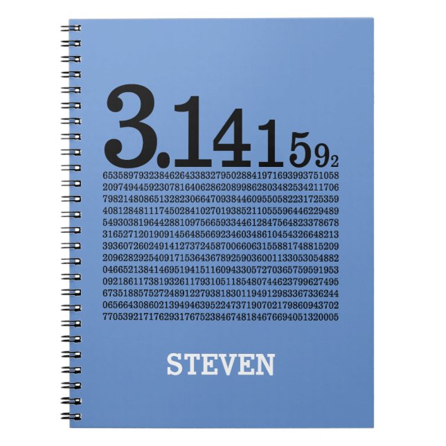 Digits of Pi Notebook (Front)