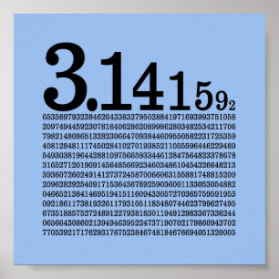 Digits of Pi Poster