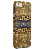 Digloos Leopard Monogram 6/6s  Plus Case-Mate iPhone Case (Back/Right)