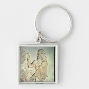 Dignitary, relief, Assyrian Key Ring