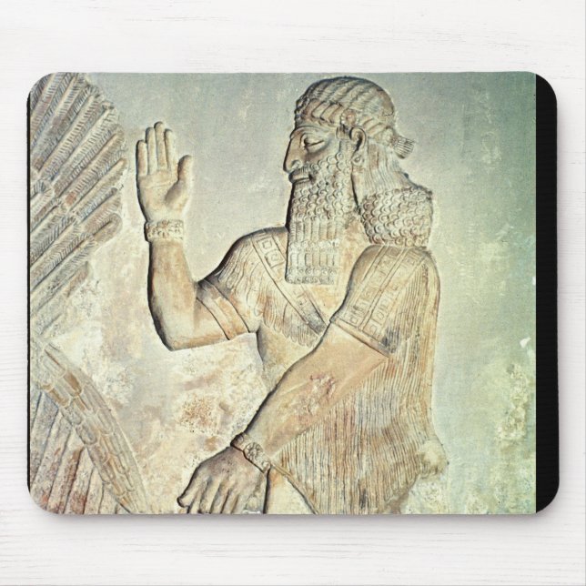 Dignitary, relief, Assyrian Mouse Pad (Front)