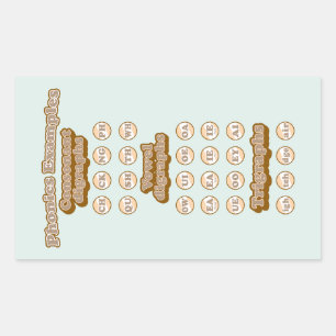 Digraphs, Trigraphs Learning English Phonics Rectangular Sticker