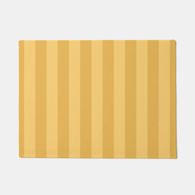 Dijon Canary Yellow Stripe  Doormat (Front)