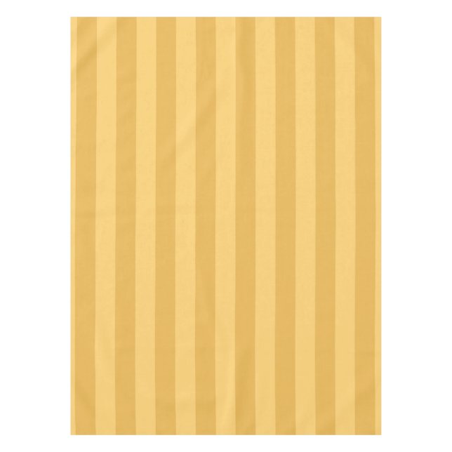 Dijon Canary Yellow Stripe  Tablecloth (Front)
