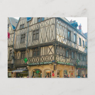 Dijon, Mediaeval building used as a pharmacy Postcard