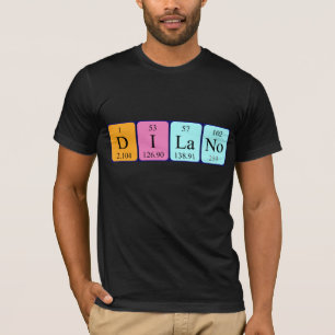 Dilano periodic table name shirt