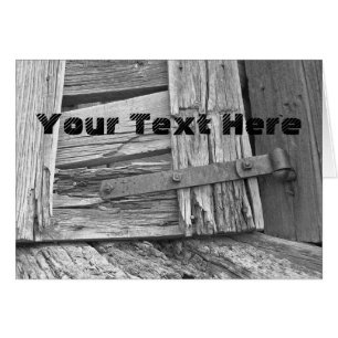 Dilapidated Corral Gate Custom Photo and Text