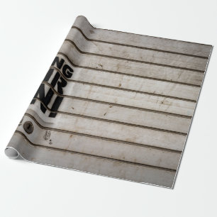 Dilarang parkir disini sign wrapping paper
