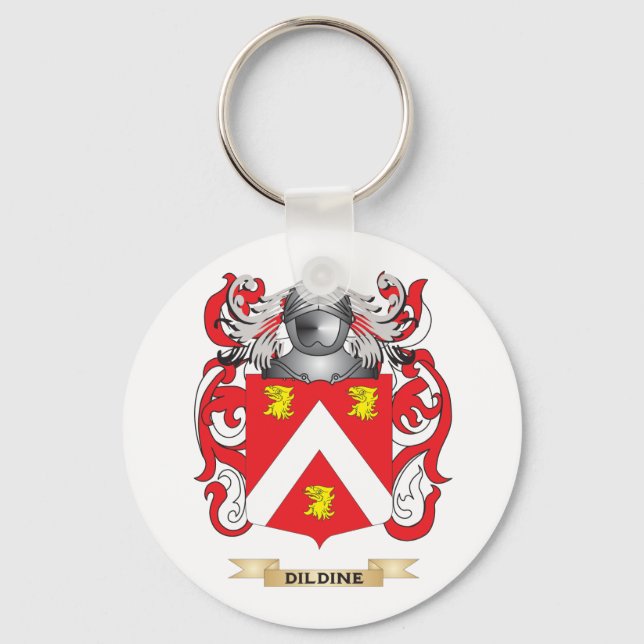 Dildine Coat of Arms Key Ring (Front)