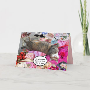 Dilemma of Princess Tatus Cat Card