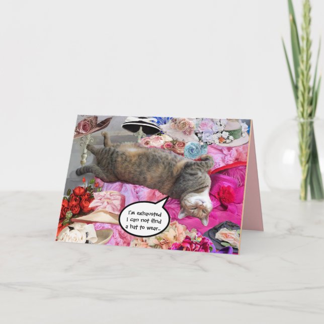 Dilemma of Princess Tatus Cat Card (Front)