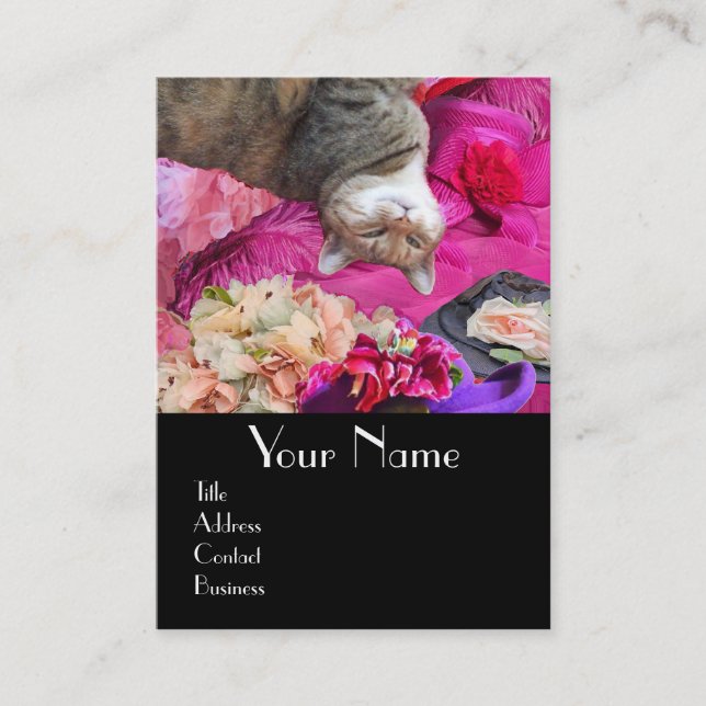 Dilemma of Princess Tatus Cat / Pet Beauty Salon Business Card (Front)