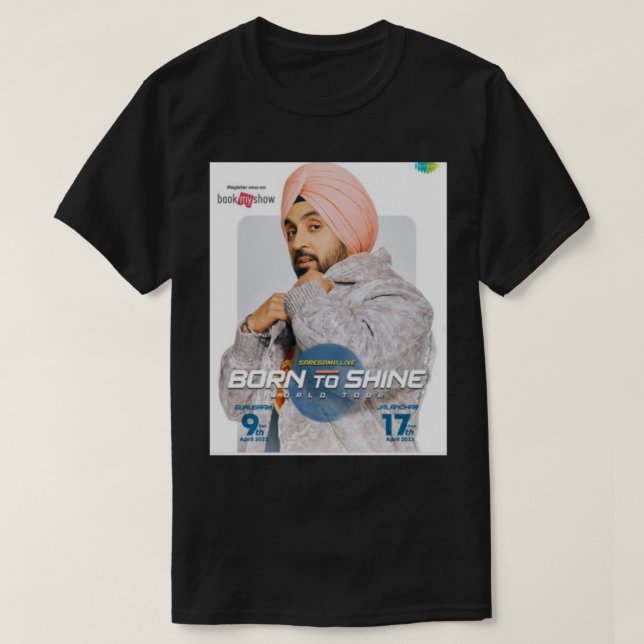 Diljit Dosanjh Diljit Dosanjh Diljit Dosanjh Dilji T-Shirt (Design Front)