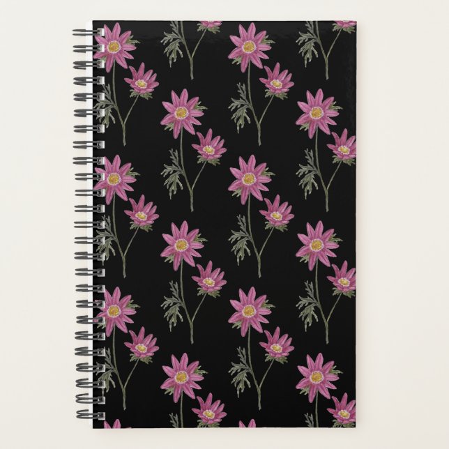 Dill Daisy Planner - Black Pattern (Front)