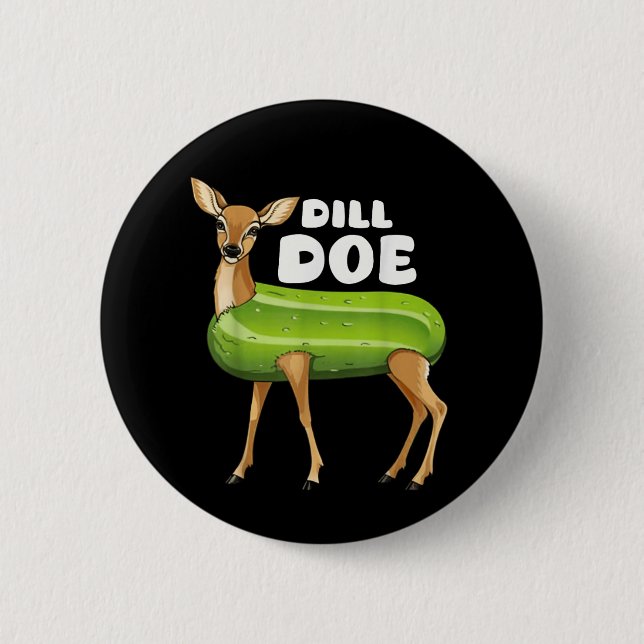dill doe 6 cm round badge (Front)