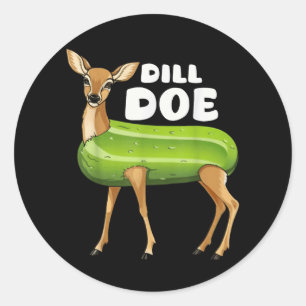 dill doe classic round sticker
