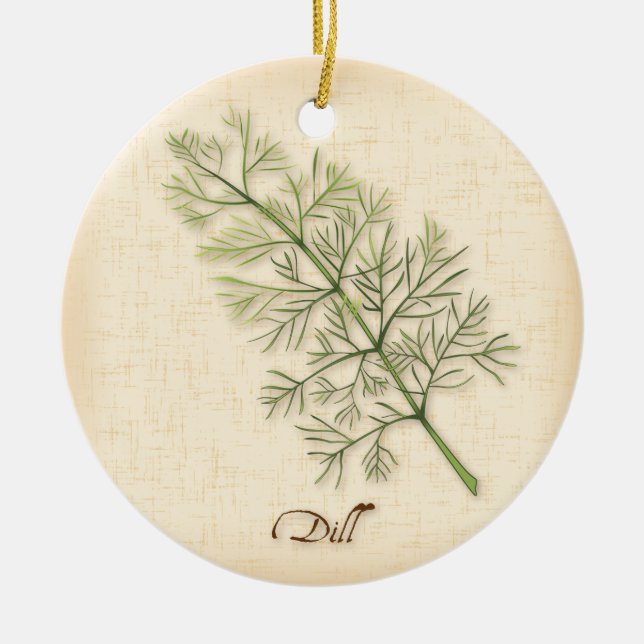 Dill Herb Ornament (Front)