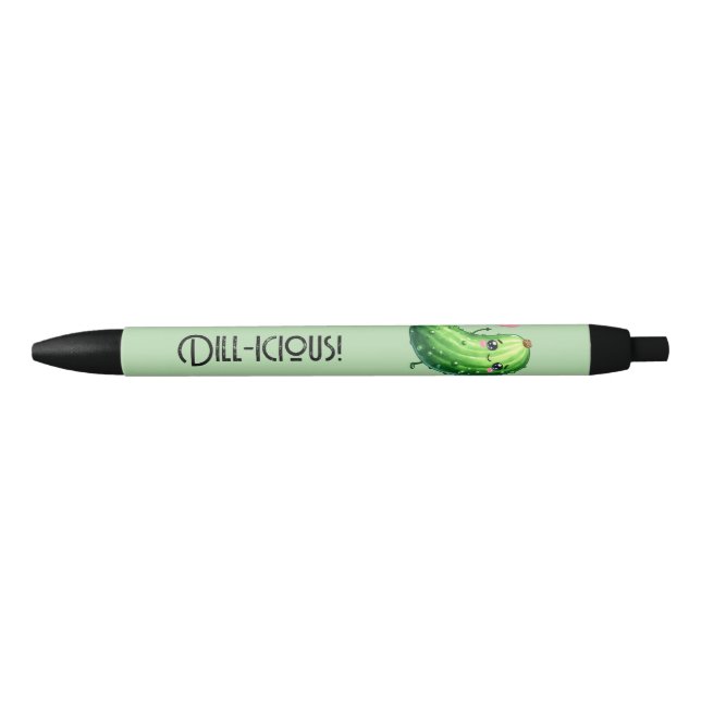Dill-icous Black Ink Pen (Front)