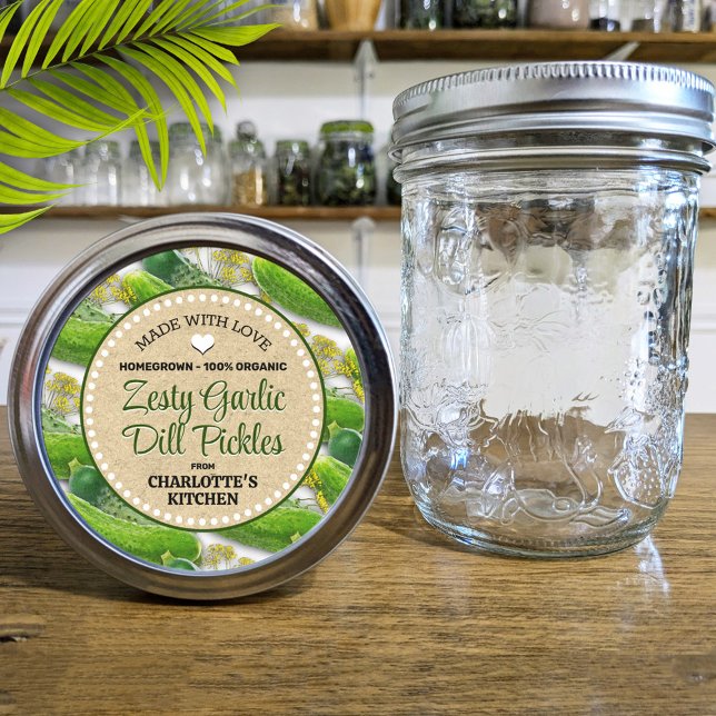 Dill Pickle Canning Jar Label (Creator Uploaded)