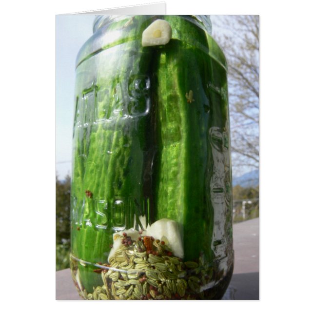 Dill Pickle Recipe Card (Front)