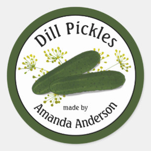 Dill Pickles 1.5" Classic Round Sticker