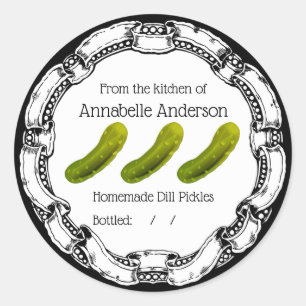 Dill Pickles Label Personalise