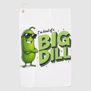 Dill Pickles Lovers Gift - Funny Cartoon Designs Golf Towel