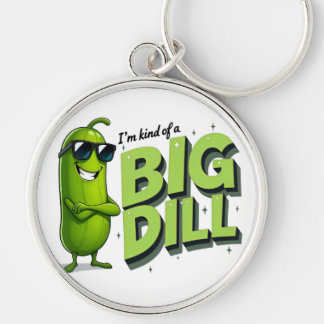 Dill Pickles Lovers Gift - Funny Cartoon Designs Key Ring