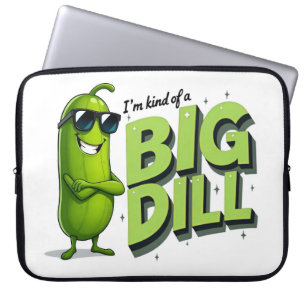 Dill Pickles Lovers Gift - Funny Cartoon Designs Laptop Sleeve