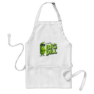 Dill Pickles Lovers Gift - Funny Cartoon Designs Standard Apron