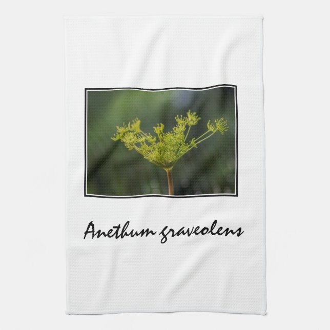 Dill weed delight tea towel (Vertical)