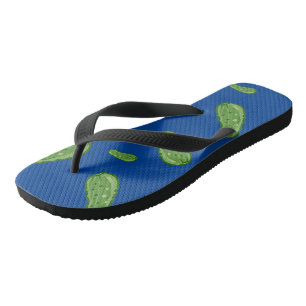 Dill With It Design - Adult Flip Flops, Wide Strap Thongs
