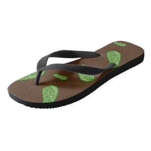 Dill With It Design - Adult Flip Flops, Wide Strap Thongs