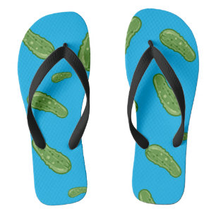 Dill With It Design - Adult Flip Flops, Wide Strap Thongs