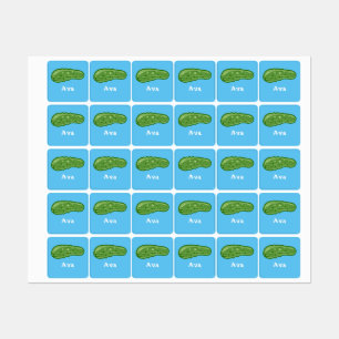 Dill With It Design - Small Square Clothing Label 