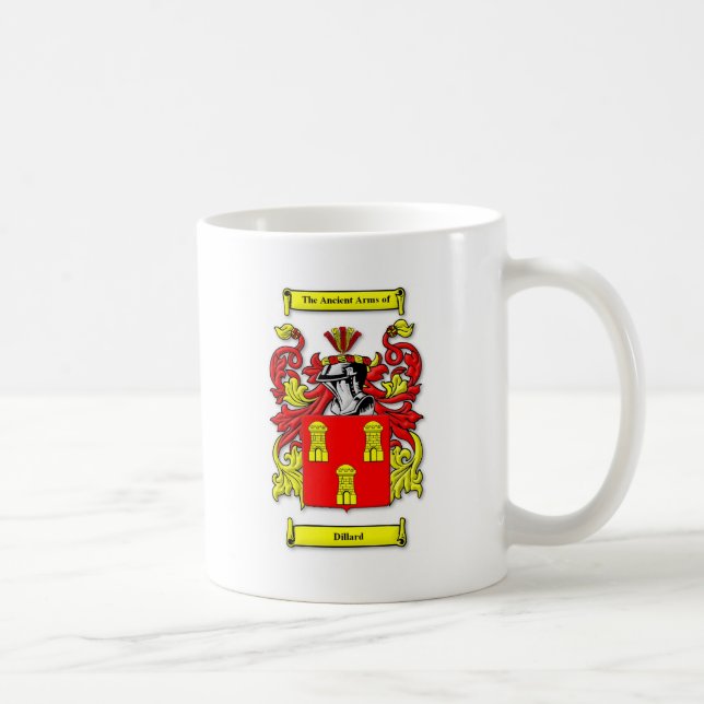 Dillard Coat of Arms Coffee Mug (Right)