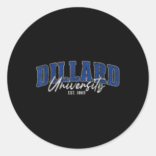 Dillard Institute Of Technology Arch Retro For Men Classic Round Sticker
