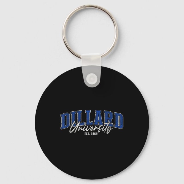 Dillard Institute Of Technology Arch Retro For Men Key Ring (Front)