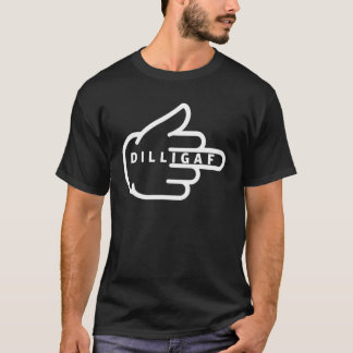 DILLIGAF Do I Look Like I Give AF Middle Finger Fu T-Shirt