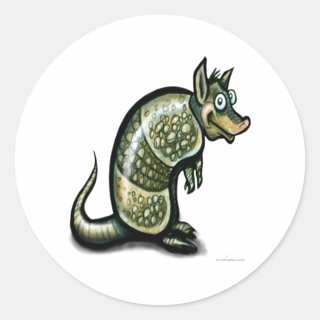 Dillo Classic Round Sticker (Front)