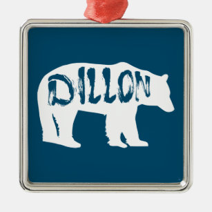 Dillon Colorado Bear Metal Ornament